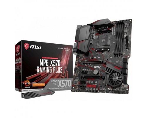 Материнская плата MPG X570 GAMING PLUS, Socket AM4, AMD® X570, 4xDDR4-3200, 2xPCI-Ex16x, 3xPCI-Ex1x, HDMI, 6xSATA3(RAID 0/1/10), 2xM.2, 8 Ch Audio, GLan, (2+4)xUSB2.0, (5+4)xUSB3.2, (1+0)xUSB3.2 Type-C™, ATX, RTL