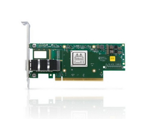 Сетевой адаптер MCX653105A-ECAT ConnectX-6 VPI adapter card, 100Gb/s (HDR100, EDR IB and 100GbE), single-port QSFP56, PCIe3.0/4.0 x16, tall bracket