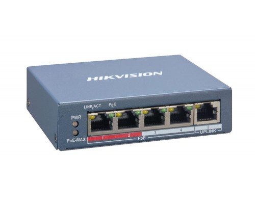 Коммутатор 4PORT 10/100M POE DS-3E1105P-EI HIKVISION