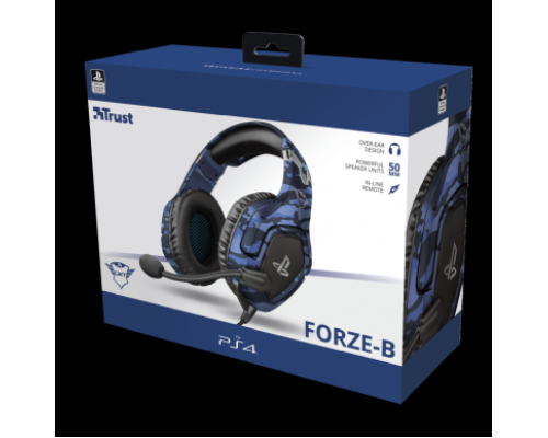 Гарнитура игровая для PS4™, синий Trust GXT 488 FORZE (арт. 23532)