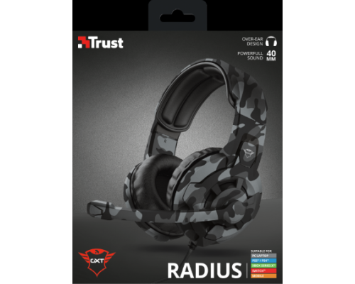 Гарнитура игровая мультиплатформенная, черный Trust GXT411k RADIUS  (арт.24360)