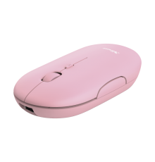 Мышь беспроводная аккумуляторная, розовый Trust PUCK (арт.24125)                                                                                                                                                                                          