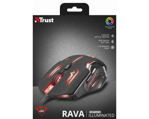 Мышь игровая с подсветкой Trust GXT108 RAVA (арт. 22090)