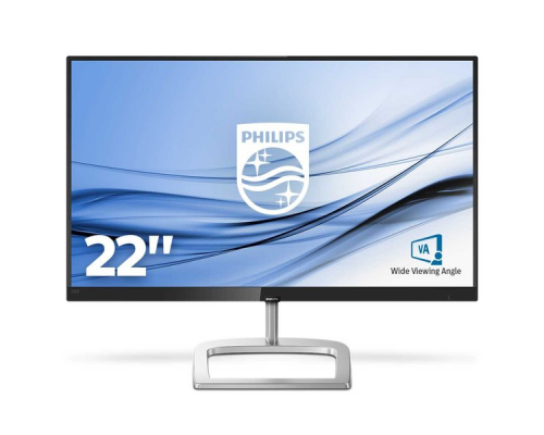 Монитор LCD 21.5'' [16:9] 1920х1080(FHD) IPS, nonGLARE, 250cd/m2, H178°/V178°, 1000:1, 20M:1, 16.7M, 5ms, VGA, HDMI, Tilt, Speakers, 2Y, Черный, Серебряный