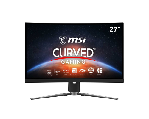 Монитор LCD 27'' MPG ARTYMIS 273CQR 16:9 2560х1440(WQHD) VA, Curved, nonGLARE, 250cd/m2, H178°/V178°, 3000:1, 100M:1, 1,07 миллиардов цветов, 1ms, 2xHDMI, DP, USB-Hub, Height adj, Swivel, Black