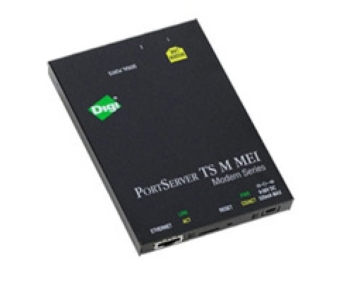 Терминальный сервер Digi PortServer TS M MEI 3 port RS-232/422/485 RJ-45 Serial to Ethernet Device Server with Modem, 9-30VDC includes 12V/.5A Wall Mount power supply w/ US plug