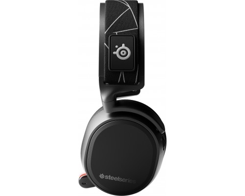 Гарнитура SteelSeries Arctis 9 Wireless black SS61484 беспроводная, Bluetooth, 20-20000 Гц, 32 Ом, 98 дБ, microUSB, 100-6500 Гц, -38 дБ, 40 мм, черная