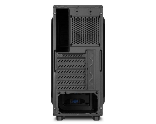 Корпус Sharkoon VS4-S ATX, mATX, Mini-ITX, Midi-Tower, 2 x USB 2.0, Audio, 1 x 120mm fan, без БП, без окна, металл, цвет  черный