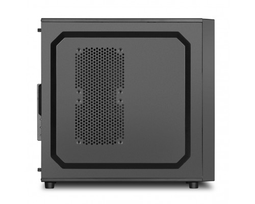 Корпус Sharkoon VS4-S ATX, mATX, Mini-ITX, Midi-Tower, 2 x USB 2.0, Audio, 1 x 120mm fan, без БП, без окна, металл, цвет  черный