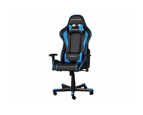 Игровое кресло DXRacer Formula OH/FE08/NB компьютерное, до 91 кг, кожа PU, металл, цвет  черный/синий