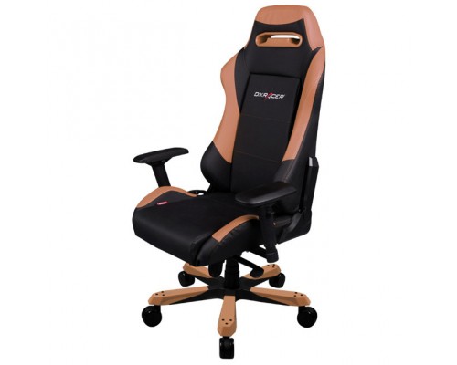 Игровое кресло DXRacer Iron OH/IS11/NC компьютерное, до 136 кг, кожа PU, металл, цвет  черный/коричневый