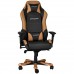 Игровое кресло DXRacer Iron OH/IS11/NC компьютерное, до 136 кг, кожа PU, металл, цвет  черный/коричневый