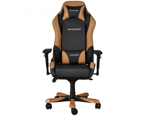 Игровое кресло DXRacer Iron OH/IS11/NC компьютерное, до 136 кг, кожа PU, металл, цвет  черный/коричневый