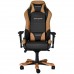 Игровое кресло DXRacer Iron OH/IS11/NC компьютерное, до 136 кг, кожа PU, металл, цвет  черный/коричневый