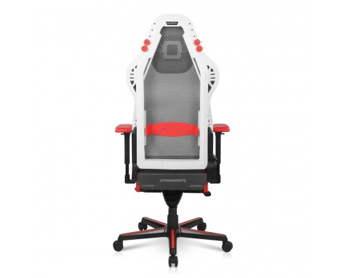 Игровое кресло DXRacer Air AIR/D7200/WRNG компьютерное, до 100 кг, 4D, до 150 градусов, кожа PU, металл, цвет  белый/серый/красный/черный