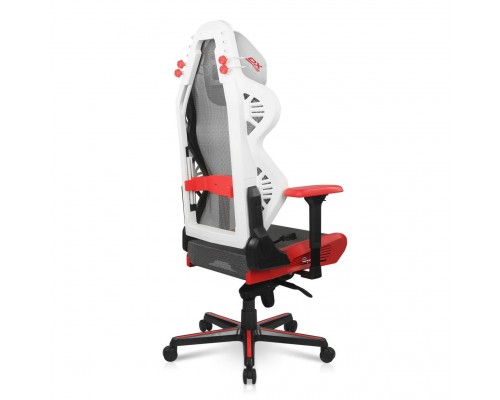 Игровое кресло DXRacer Air AIR/D7200/WRNG компьютерное, до 100 кг, 4D, до 150 градусов, кожа PU, металл, цвет  белый/серый/красный/черный