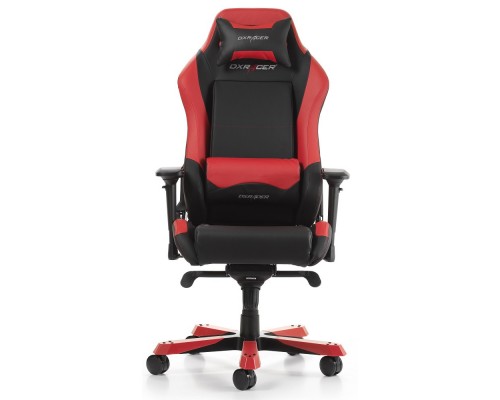 Игровое кресло DXRacer Iron OH/IS11/NR компьютерное, до 136 кг, кожа PU, металл, цвет  черный/красный