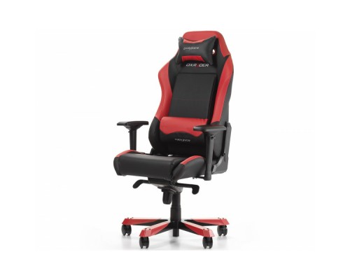 Игровое кресло DXRacer Iron OH/IS11/NR компьютерное, до 136 кг, кожа PU, металл, цвет  черный/красный