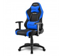 Игровое кресло Sharkoon Skiller SGS2 Jr. Blue детское, до 65 кг, ткань/сталь, подлокотники по высоте, до 135 градусов, черное/синее                                                                                                                       
