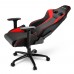 Игровое кресло Sharkoon Elbrus 3 компьютерное, до 150 кг, синтетическая кожа, сталь, цвет  черный/красный