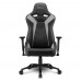 Игровое кресло Sharkoon Elbrus 3 компьютерное, до 150 кг, синтетическая кожа, сталь, цвет  черный/серый
