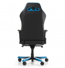 Игровое кресло DXRacer Iron OH/IS11/NB компьютерное, до 136 кг, кожа PU, металл, цвет  черный/синий                                                                                                                                                       
