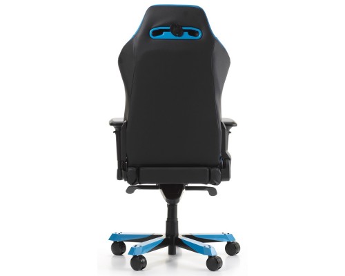 Игровое кресло DXRacer Iron OH/IS11/NB компьютерное, до 136 кг, кожа PU, металл, цвет  черный/синий