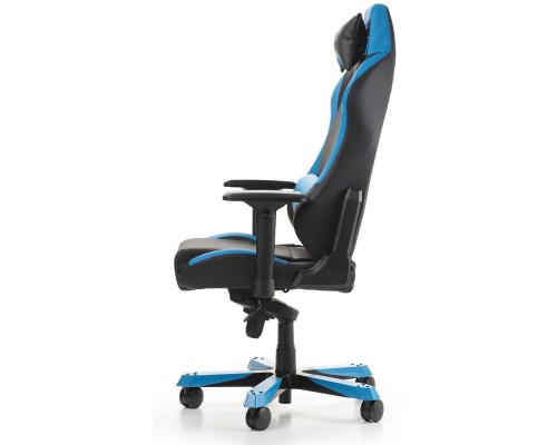 Игровое кресло DXRacer Iron OH/IS11/NB компьютерное, до 136 кг, кожа PU, металл, цвет  черный/синий