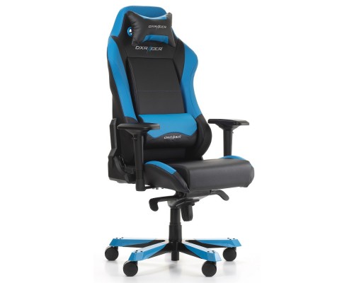 Игровое кресло DXRacer Iron OH/IS11/NB компьютерное, до 136 кг, кожа PU, металл, цвет  черный/синий