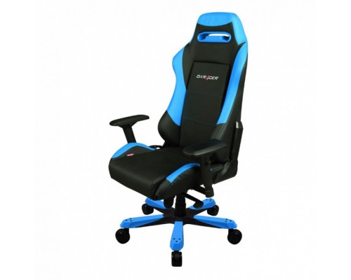 Игровое кресло DXRacer Iron OH/IS11/NB компьютерное, до 136 кг, кожа PU, металл, цвет  черный/синий