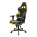 Игровое кресло DXRacer Racing OH/RV131/NY компьютерное, до 115 кг, винил под карбон/кожа PU, металл, цвет  черный/желтый