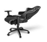 Игровое кресло Sharkoon Skiller SGS2 компьютерное, до 110 кг, ткань, сталь, цвет  черный/серый                                                                                                                                                            