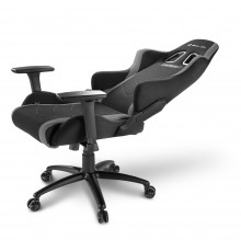 Игровое кресло Sharkoon Skiller SGS2 компьютерное, до 110 кг, ткань, сталь, цвет  черный/серый                                                                                                                                                            