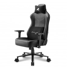 Игровое кресло Sharkoon Skiller SGS30 компьютерное, до 130 кг, кожа PU, сталь, 3D, 165° наклон,  цвет  черный/белый                                                                                                                                       