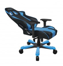 Игровое кресло DXRacer King OH/KS06/NB, до 150 кг, винил под карбон/кожа PU, металл, 4D, раскладывание спинки на 170°, цвет  черный/синий                                                                                                                 