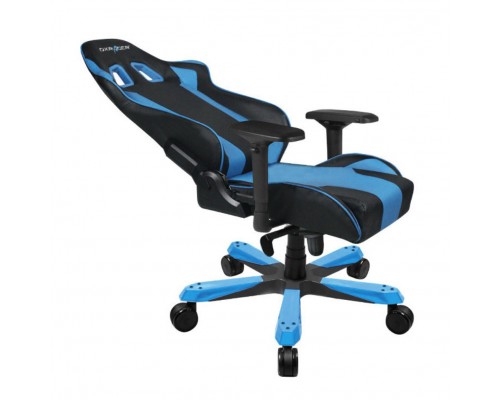 Игровое кресло DXRacer King OH/KS06/NB, до 150 кг, винил под карбон/кожа PU, металл, 4D, раскладывание спинки на 170°, цвет  черный/синий