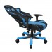 Игровое кресло DXRacer King OH/KS06/NB, до 150 кг, винил под карбон/кожа PU, металл, 4D, раскладывание спинки на 170°, цвет  черный/синий