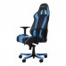 Игровое кресло DXRacer King OH/KS06/NB, до 150 кг, винил под карбон/кожа PU, металл, 4D, раскладывание спинки на 170°, цвет  черный/синий