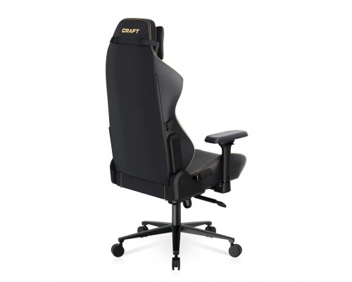 Игровое кресло DXRacer Craft CRA/D5000/N компьютерное, до 115 кг, 4D, до 150 градусов, кожа PU, металл, цвет  черный