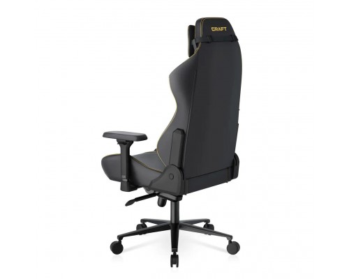 Игровое кресло DXRacer Craft CRA/D5000/N компьютерное, до 115 кг, 4D, до 150 градусов, кожа PU, металл, цвет  черный