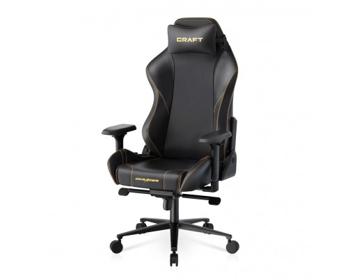 Игровое кресло DXRacer Craft CRA/D5000/N компьютерное, до 115 кг, 4D, до 150 градусов, кожа PU, металл, цвет  черный