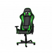 Игровое кресло DXRacer Formula OH/FE08/NE компьютерное, до 91 кг, кожа PU, металл, цвет  черный/зеленый                                                                                                                                                   