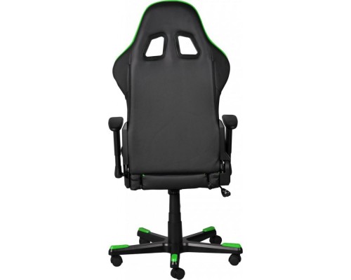 Игровое кресло DXRacer Formula OH/FE08/NE компьютерное, до 91 кг, кожа PU, металл, цвет  черный/зеленый