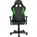 Игровое кресло DXRacer Formula OH/FE08/NE компьютерное, до 91 кг, кожа PU, металл, цвет  черный/зеленый