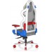 Игровое кресло DXRacer Air AIR/D7200/WRBG компьютерное, до 100 кг, 4D, до 150 градусов, кожа PU, металл, цвет  белый/серый/голубой/красный/желтый