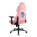 Игровое кресло DXRacer Craft CRA/D5000/P Hello Human Cat компьютерное, до 115 кг, 4D, до 150 градусов, кожа PU, металл, цвет  розовый с рисунком