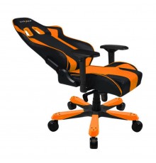 Игровое кресло DXRacer King OH/KS06/NO компьютерное, до 150 кг, винил под карбон/кожа PU, металл, цвет  черный/оранжевый                                                                                                                                  