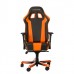 Игровое кресло DXRacer King OH/KS06/NO компьютерное, до 150 кг, винил под карбон/кожа PU, металл, цвет  черный/оранжевый