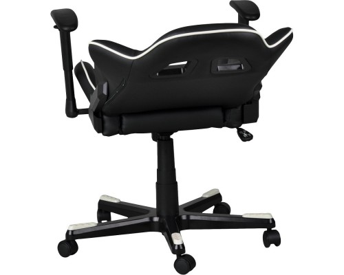 Игровое кресло DXRacer Formula OH/FE08/NW компьютерное, до 91 кг, кожа PU, металл, цвет  черный/белый