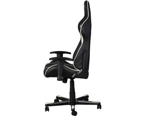 Игровое кресло DXRacer Formula OH/FE08/NW компьютерное, до 91 кг, кожа PU, металл, цвет  черный/белый